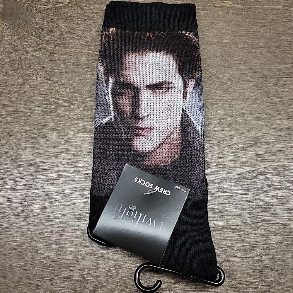 1 Pair Twilight Edward Cullen Crew Socks Womens Ladies One Size Vampires Romanc
